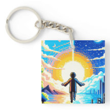 Balance des mondes - Futuriste Pixel Art Tech