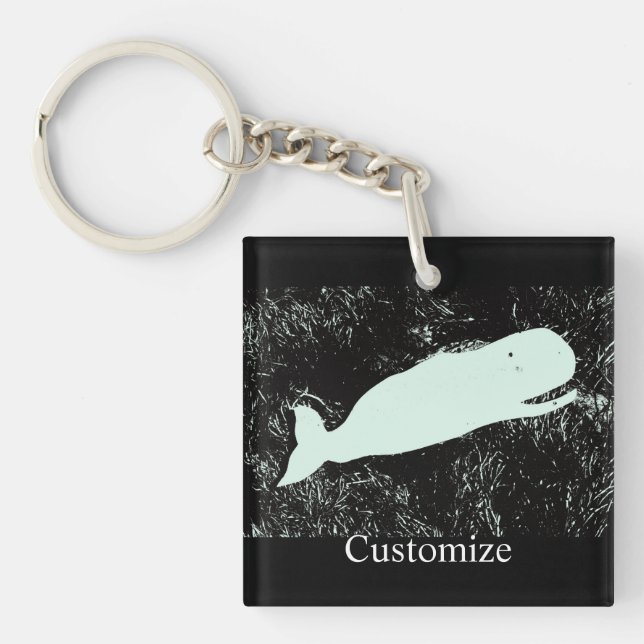 Porte-clefs baleine blanche Thunder_Cove (Devant)