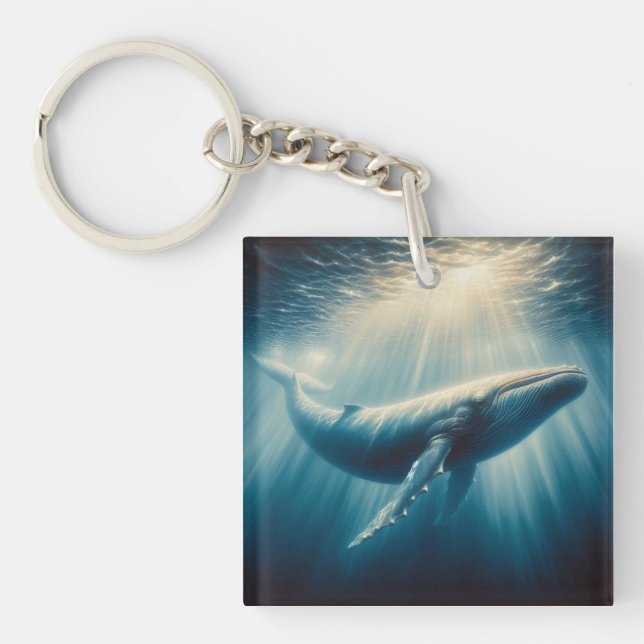 Porte-clefs baleine côtière/marine (Devant)
