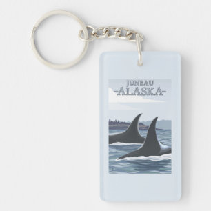 Porte-clefs Baleines #1 - Juneau, Alaska d'orque