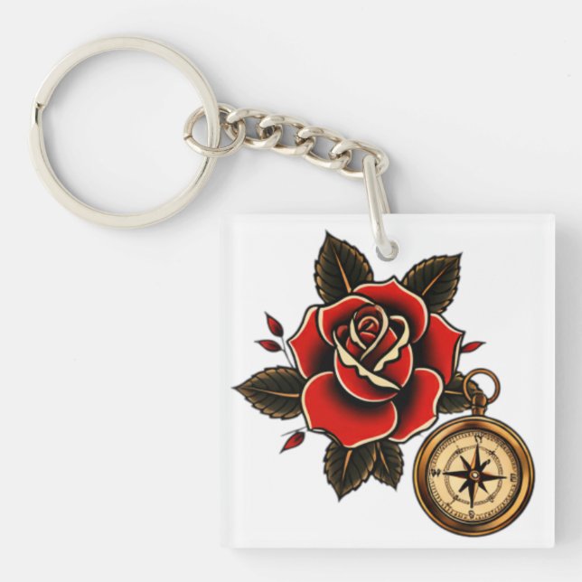 Porte-clefs Baliss rose (Devant)