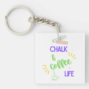Porte-clefs Balle et café = Vie