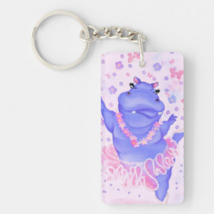 Porte-clefs Ballerina Hippo Drôle Porte - clé Joyeux Danseur d