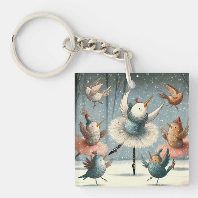 Porte-clefs Ballet Birds (Devant)