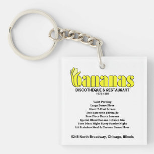 Porte-clefs Bananas Discotheque et Restaurant, Chicago, IL