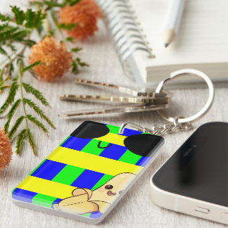 Porte-clefs Banane mignonne avec coutures mignonnes