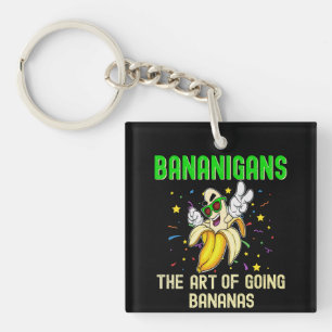 Porte-clefs Bananigans Go Bananes, Fruits Jaunes Cool