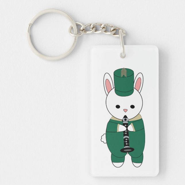 Porte-clefs Bande de Marquage Rabbit Clarinet Green Gold (Devant)