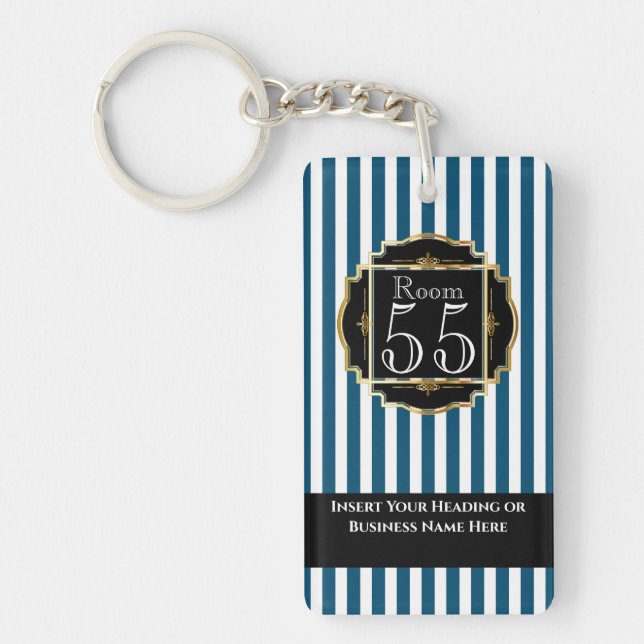 Porte-clefs Bande d'or noir à la mode moderne DO-IT-YOURSELF c (Devant)