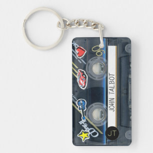 Porte-clefs Bande magnétique T3 Retro Mixtape Cassette person