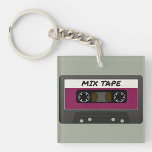 Porte-clefs Bande Mélange Violet - 80s Et 90s Cadeau Inspiré R