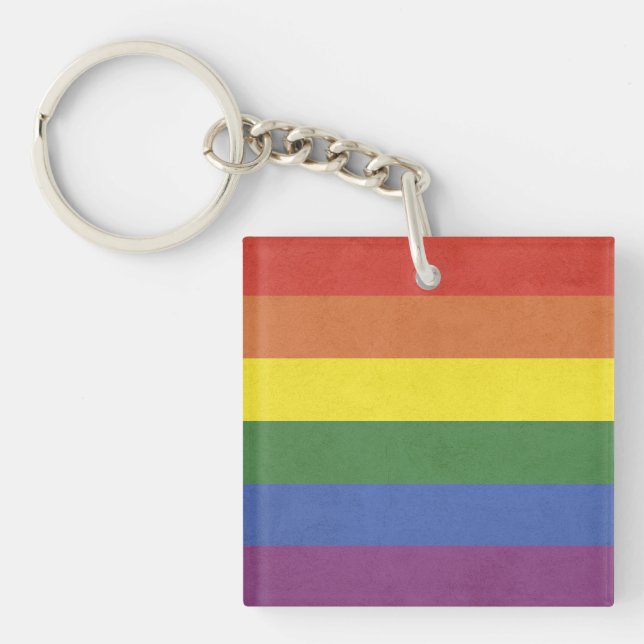 Porte-clefs Bandes arc-en-ciel (Devant)