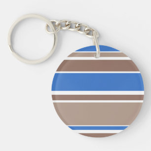 Porte-clefs Bandes Brown et bleues