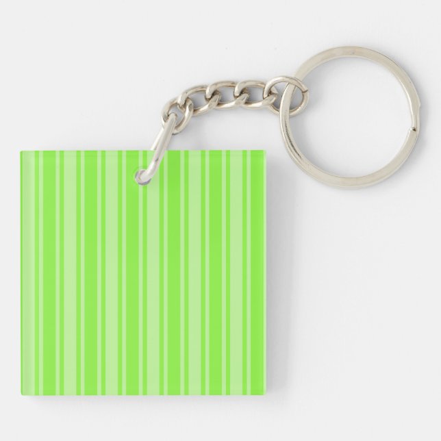 Porte-clefs Bandes de bonbons vert citron (Dos)