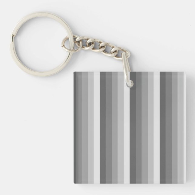 Porte-clefs Bandes d'ombre grises (Devant)