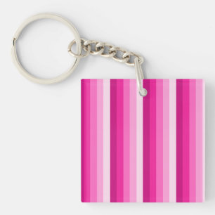 Porte-clefs Bandes d'ombre rose chaud