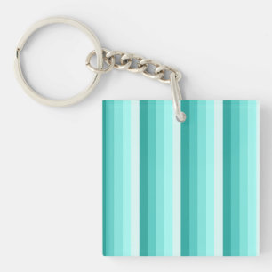 Porte-clefs Bandes d'ombre turquoise