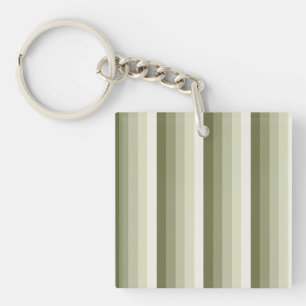 Porte-clefs Bandes d'ombre vert olive