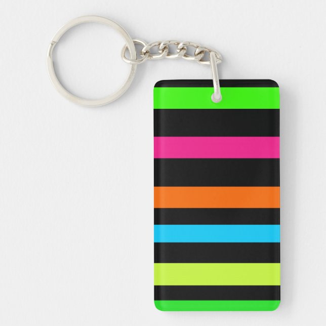 Porte-clefs Bandes néon (Devant)