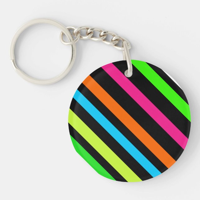 Porte-clefs Bandes néon (Devant)