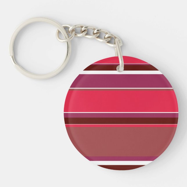 Porte-clefs Bandes rouges (Devant)