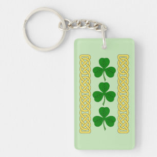 Porte-clefs Bandes trio shamrocks et de nouage
