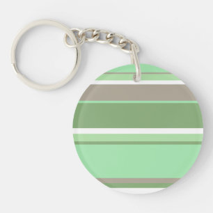 Porte-clefs Bandes vert pâle