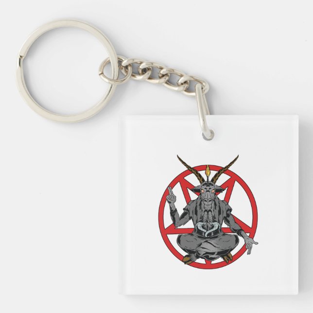 Porte-clefs Baphomet roi de l'enfer  (Devant)