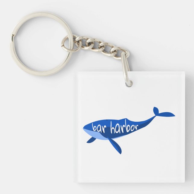 Porte-clefs Bar Harbour Maine Whale (Devant)