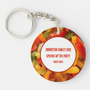 Porte-clefs Barbecue familial en été, épicez la fête