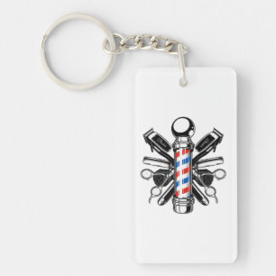 Porte-clefs Barbier, coiffeur, coiffeur, coiffeur, coupe-cheve