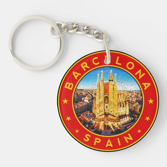 Porte-clefs Barcelone Espagne (Devant)