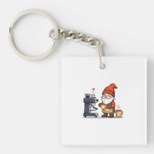 Porte-clefs Barista Gnome Brewing Coffee