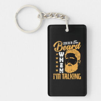 Porte-clefs Bart "Look me in the Beard, When Talking"