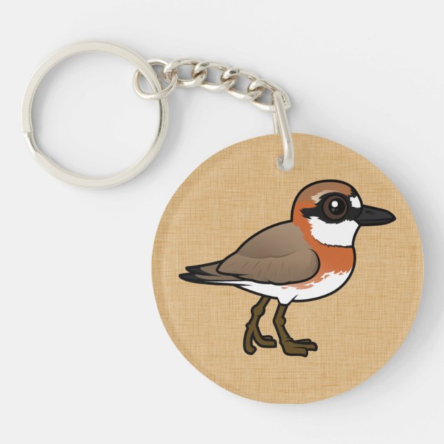 Porte-clefs Basculement de sable sibérien Birdorable (Devant)