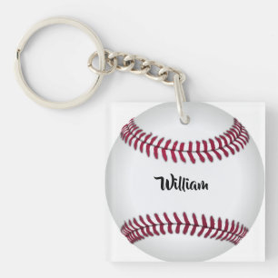 Porte-clefs Baseball avec nom personnalisé