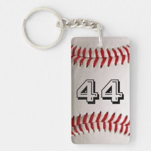 Porte-clefs Baseball avec numéro personnalisable