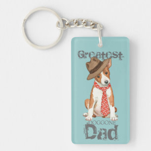 Porte-clefs Basenji Papa