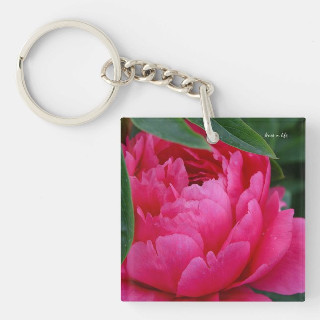 Porte-clefs Bashful Pink Peony (Devant)