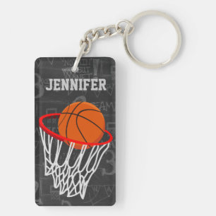 Porte-clefs Basket-ball personnalisé et cercle de tableau