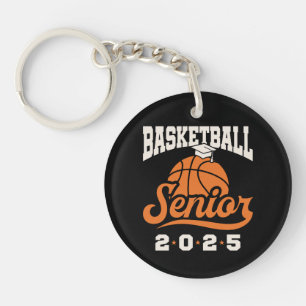 Porte-clefs Basketball de classe supérieure de 2025 Graduation