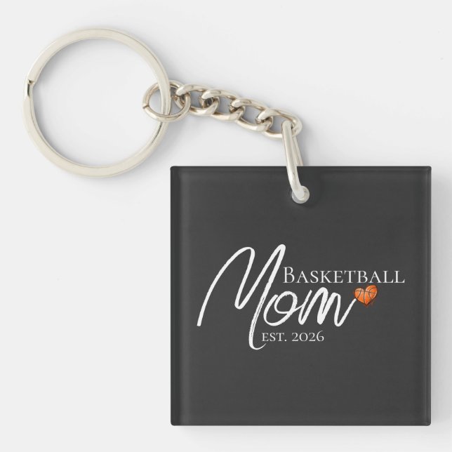 Porte-clefs Basketball Mom Established Gift  (Devant)