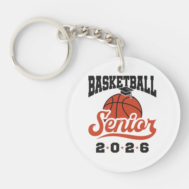 Porte-clefs Basketball Senior 2026 (Devant)