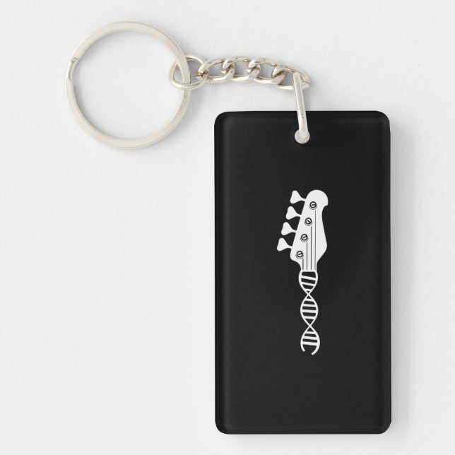 Porte-clefs Basse Guitare Dna Musicien Basse Joueur Guitariste (Devant)