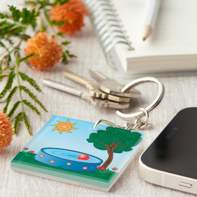 Porte-clefs Bassin Enfants Sous Un Arbre (Créateur téléchargé)