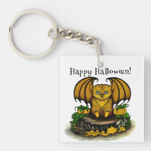 Porte-clefs Bat d'Halloween mignonne