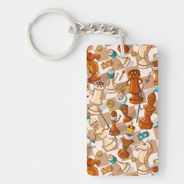 Porte-clefs bataille d'échecs (Devant)