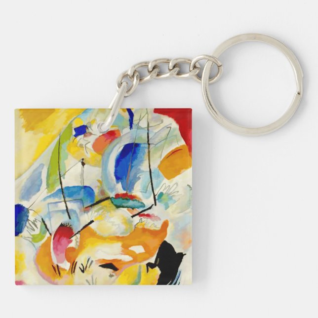 Porte-clefs Bataille maritime de Kandinsky 1913 (Dos)