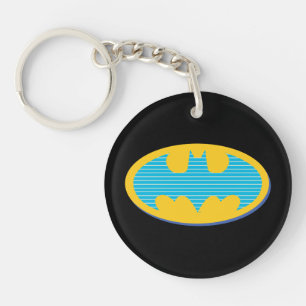Porte-clefs Batman   Symbole Cyan Stripes