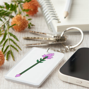 Porte-clefs Bâton Magique Vectoriel de Fantaisie 2D avec Viole